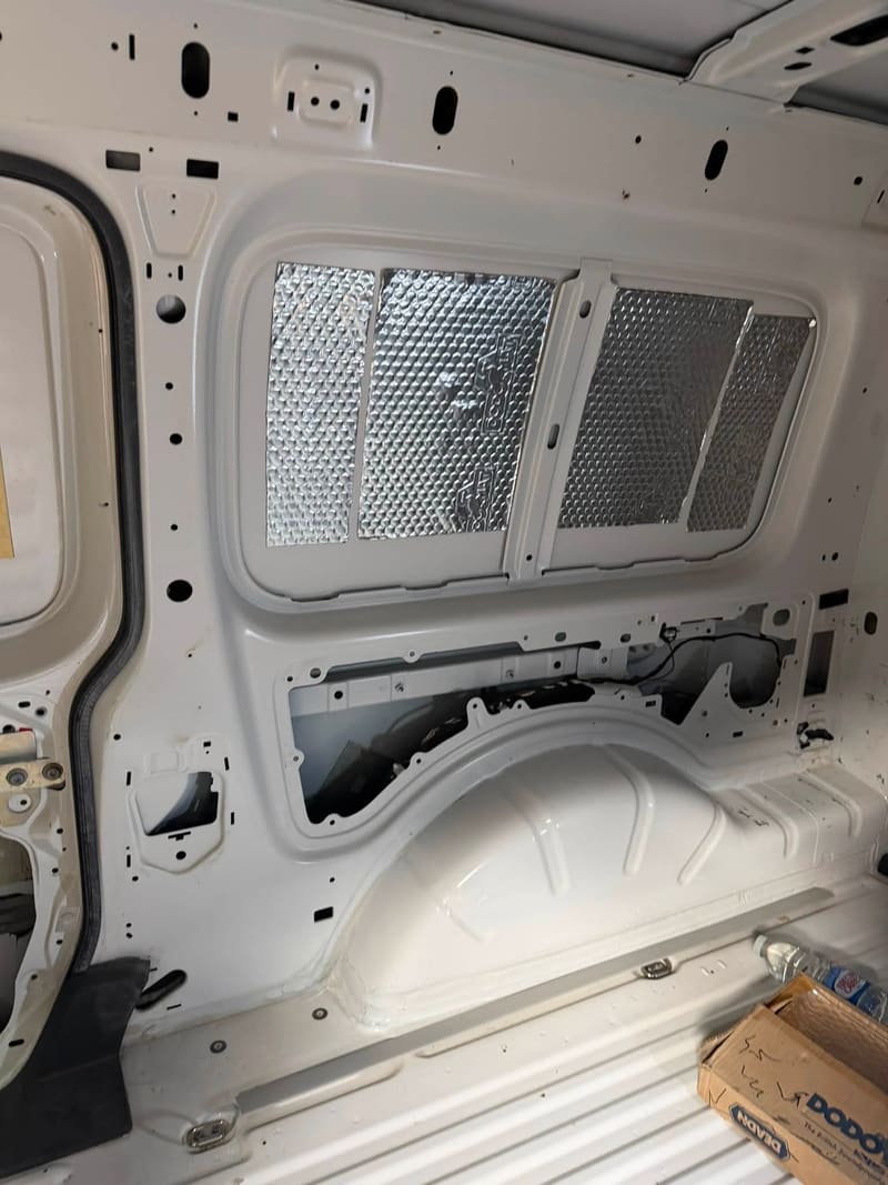 VW Caddy before conversion work began