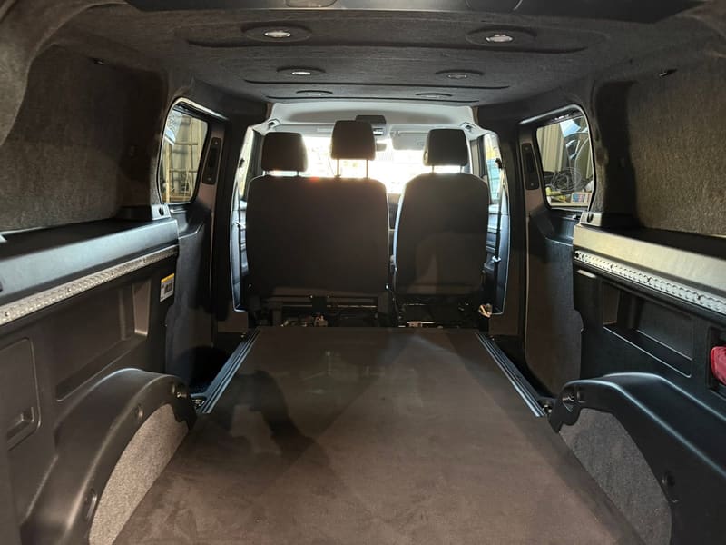 VW ID. Buzz interior finished with full carpet lining